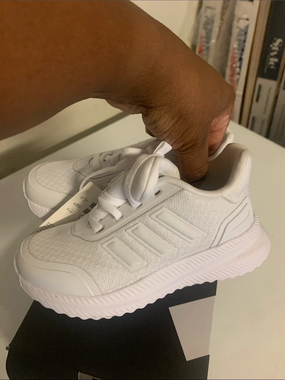 White Athletic Lace-Up Sneakers - kids